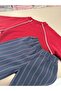 Unisex Kids Crew Neck Sweatshirt and Striped Pants 2-Piece Set - 2