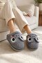 Women's Cute Frog Patterned Winter Soft Plush House Slippers - 3