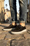 Rover Genuine Suede Leather Men's Black Saddle Stitched Comfortable Thick Sole Daily Casual Loafers - 5