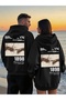 Lover - Friend Couple Combination Brooklyn 1898 Back Printed Special Design Hooded Sweatshirt Set of 2