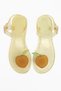 Women's Yellow Apricot Detailed Scented Jelly Sandals Nrd-1028 - 2