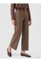 Lcw Jeans Brown Belted Wideleg Women's Jean Pants - 5