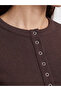 Lcw Everyday Brown Crew Neck Women's Bodysuit - 3