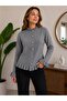 Women's Ruffle Detailed Buttoned Knitwear Cardigan Long Sleeve Casual Top - 2