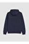 Lcwaikiki Classic Navy Blue Hooded Men's Zippered Sweatshirt - 5