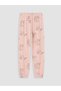 Lcw Kids Pink Crew Neck Girls Pajamas Set - 8