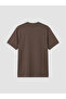 Southblue Brown Crew Neck Embroidered Men's T-Shirt - 6
