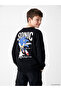 Two Mt Shop Quality Lcw Kids Black Sonic Printed Boys' Thick Sweatshirt