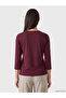 Lcw Everyday Plum Crew Neck Stone Blouse - 4