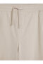 Xside Beige Relax Fit Gabardine Men's Trousers - 7