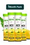 ACV Moringa | Control Cravings | Apple Cider Vinegar, Cinnamon, Guggul | No Maltodextrin & No Added Sugar - Lemon, Pack of 4 (60 Tablets)