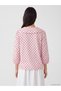 Alita City Farkıyla Lcw Everyday Pink Polka Dot Baby Collar Long Sleeve Women's Blouse - 4