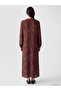 Esvab • Modern & Distinctive Stand Collar Embroidered Pleated Dress - 5