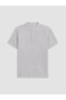 Lcw vision black judge collar striped men's t-shirt - 5