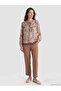 Lcw Grace Beige Tie Collar Patterned Blouse - 2