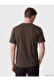Southblue Brown Crew Neck Embroidered Men's T-Shirt - 4