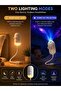 Starry Sky Projector Night Light - LED Star Projector Lamp with 12 Film Effects | 2-in-1 Starry Sky Ceiling Projector, Touch Control, Adjustable Swivel, Ambient Mood Light for Bedroom, Kids R - 2
