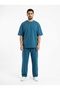 Men's 2 Thread Basic T-Shirt and Pants Two-Piece Set