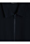 Rmz Gi̇yi̇m Farkiyla Devrik Roba Yaka Men's Zippered Sweatshirt - 7