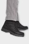 Men's Zippered Lace-Up Durable Sturdy Long Boots Black - 2