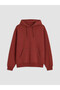 Xside Burgundy Men's Thick Hoodie - 5