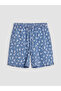 Two Mt Shop Quality Lcw Everyday Blue Floral Comfortable & Relaxing Women's Jean Shorts - 5