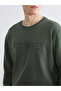 Lcw Vision Green Crew Neck Printed Men's Sweatshirt - 3