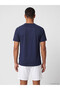 Xside active navy blue bicycle collar men's sports t-shirt - 4