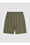 Lcwaikiki Curve Khaki Plus Size Linen Blend Women's Trousers - 7