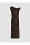 I Wide Roba Collar Leopard Embroidered Drawstring Dress from Freezen Store - 3