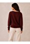V-Neck Lace Detailed Basic Knitwear Sweater - 3
