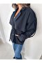 Windbreaker Detailed Belted Araboy Trench Coat - 6