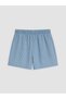 Two Mt Shop Quality Lcw Everyday Blue Denim Striped Comfortable & Relax Women's Jean Shorts - 6