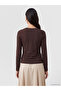 Lcw Everyday Brown Crew Neck Soft Touch Women's T-Shirt - 4