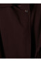Lcw Studio Burgundy Belted Oversize Women's Gabardine Jacket - 6