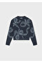 Girl's Bow Patterned Sweater 7337 - 2