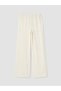 Trendlucky Women's Textured Trousers with Elastic Waist and Difference in Color - 6