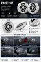 54mm mm 1. Class Resin Drop Sticker |   Automobile Motorcycle Emblem 2 Pieces - 3