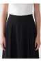 Lcw modest black zippered flared skirt - 4