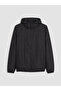 Lcwaikiki Classic Black Regular Fit Hooded Men's Raincoat - 5