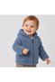 Baby Unisex Teddy Bear Ears Hooded Plush Cardigan Zipper Soft Textured Winter Casual Wear - 2