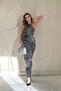 Silver Halter Neck Dress