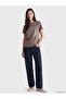 Lcw Everyday Brown Printed Soft Touch Women's T-Shirt - 2