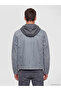 Esvab • Modern & Distinctive Standard Fit Hooded Men's Jean Coat - 5