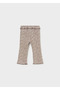 Patterned Baby Girl Ruffled Wide Leg Leggings 2709 - 2