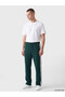 Xside Green Regular Fit Men's Sweatpants with Side Stripes