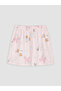 Lcw Kids Pink Patterned Girls' Shorts Pajama Set - 6