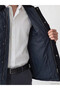 Quality Parts from Çelebi Store Standard Fit Velvet Roba Collar Men's Puffer Coat - 4