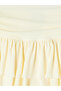 Two Mt Shop Quality Xside Yellow Plain Mini Women's Shorts Skirt - 6
