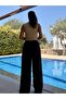 Brown Cotton Modal Palazzo Trousers - 5